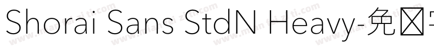 Shorai Sans StdN Heavy字体转换